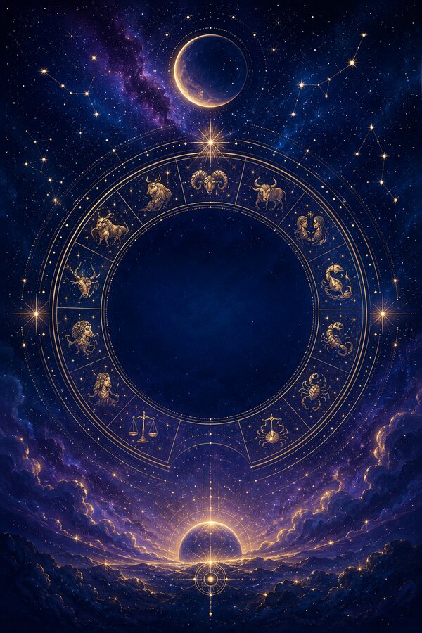 Celestial background for The Pisces Guide